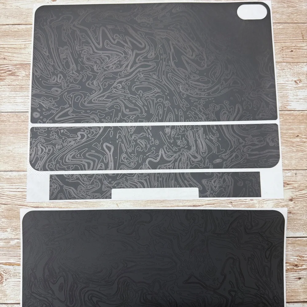 dbrand Damascus iPad 11 Pad Pro + Air Skin Triple Black Topographical Vinyl